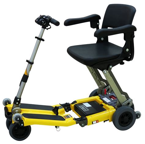 Luggie Elite Folding Mobility Scooter Yellow