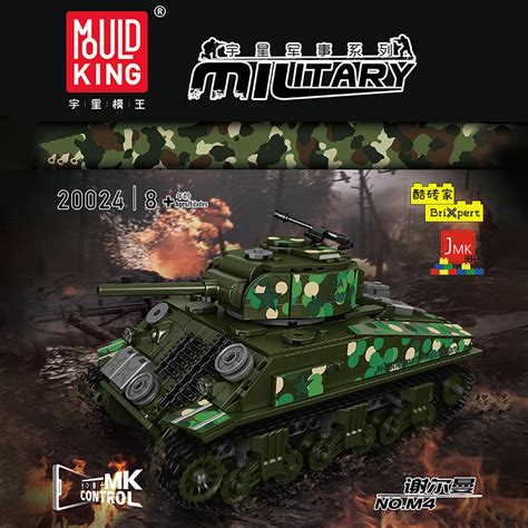 Usd Mould King Sherman Tank Morkmodel