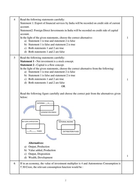 Cbse Class 12 Economics Sample Paper 2023 Indcareer Docs