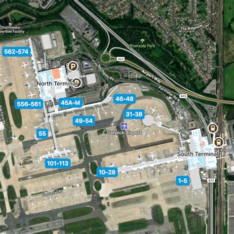 London Gatwick Airport Map Guide To LGW S Terminals