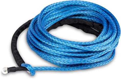 Winch Rope 316x50 Synthetic Winch Cable Blue Winch Rope 7000lbs With Sheath For Atvs Winches