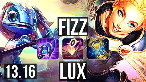 Fizz Vs Lux Mid Winrate Legendary Na Diamond