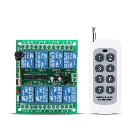 OEM Manufacturer DC12V 8ch Channel RF Wireless Remote Control Switch