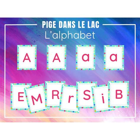 Pige Dans Le Lac L Alphabet