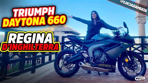 PROVA Triumph Daytona 660 Regina D Inghilterra YouTube