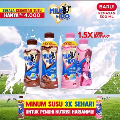 Jual Susu Milkido Botol 300ml By Orang Tua Ot Shopee Indonesia