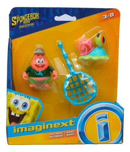 Pack Figuras Bob Esponja Spongebob Patricio And Gary Imaginext Envío Gratis