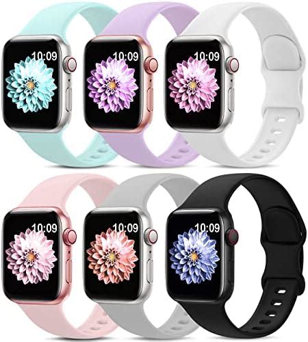 Amsky St Ck Silikon Sport Armb Nder Kompatibel Mit Apple Watch