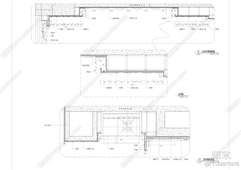 电视背景墙墙身造型节点大样图施工图下载【id1142670576】知末案例馆