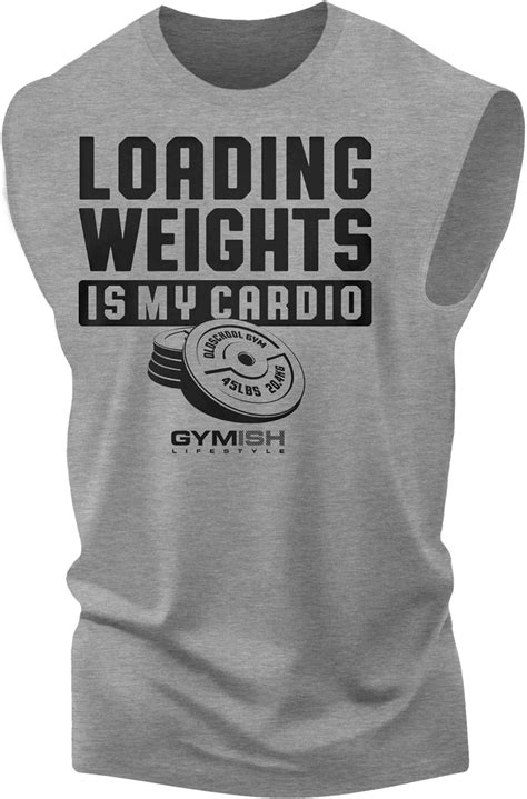 Gymish Loading Weights Is My Cardio Gym Workout T Shirt For Men