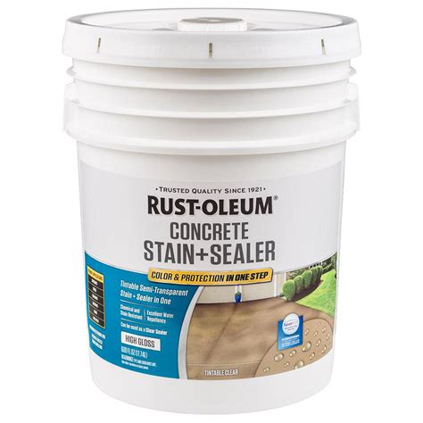 Rust Oleum Gal Clear High Gloss Concrete Water Repellent Sealer