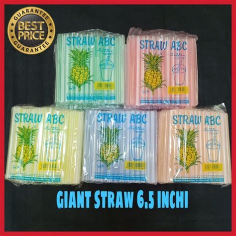 giant straw straw boba straw big size straw abc disposable