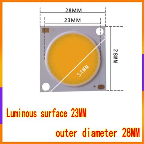 Chip Led De Alta Potencia Cuentas Smd Cob Integradas Diodo De L Mpara