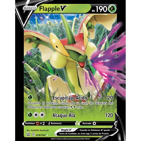 Flapple V Estilos De Combate Trading Card Game Pok Mon