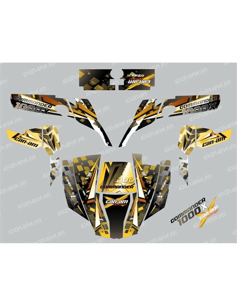 Kit Decoration Cross Yellow Idgrafix Can Am Commander I