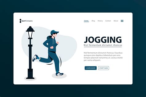 Website Illustration Sport Jogging Graphic By Uppoint Design