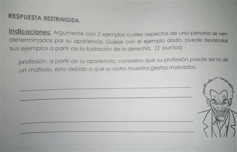 Cómo hacer dos ejemplos de los aspectos del Guasón y su profesiónAyuda