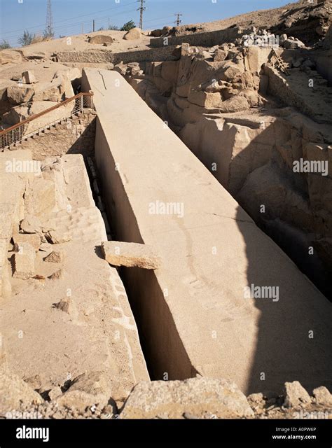 Unfinished Obelisk Aswan Egypt North Africa Africa Stock Photo Alamy