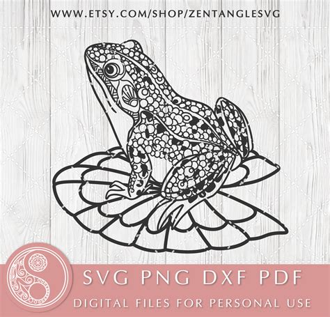 Mandala Frog Svg Frog Mandala Svg Frog Svg Cricut And Etsy