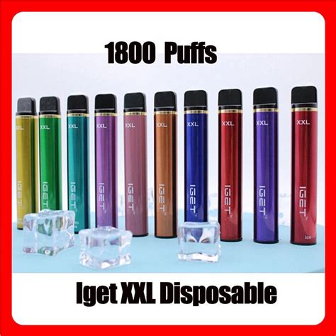 Original Iget Xxl Disposable Pod Device Cigarettes Kit 1800 Puff 950mah