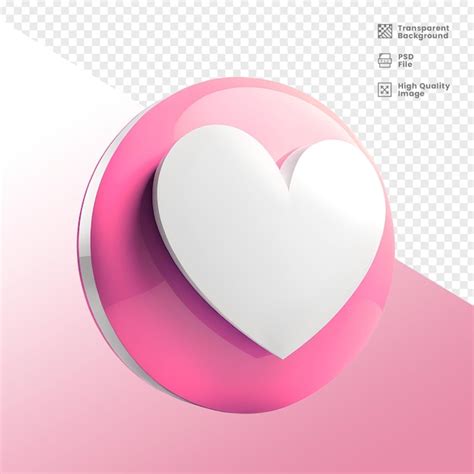 Premium Psd Coracao D Elemento Para Composicao D Heart Element For