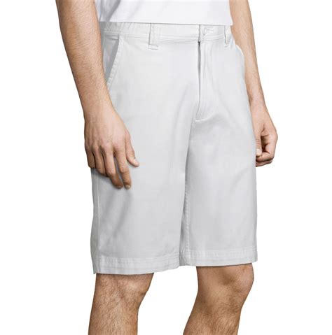 St John S Bay Men S Comfort Stretch Chino Shorts New Size 42 44 White