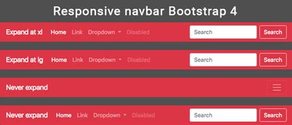 Responsive Navbar Bootstrap 4 BraveBits