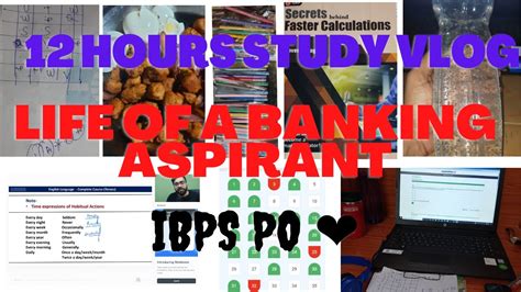 Daily Study Routine Of A Banking Aspirant Hours Study Vlog