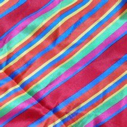 Liz Claiborne Rainbow Stripe Oblong Silk Scarf Hoosier Collectibles