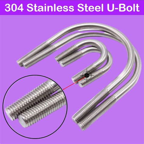 Mago M6 Metric 304 Stainless Steel U Bolts Round Bend U Bolt Screw U