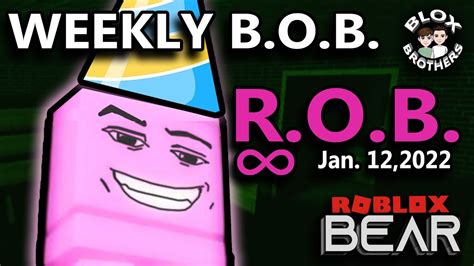 R O B Anniversary Concept Roblox Bear Weekly Bear Rob Youtube