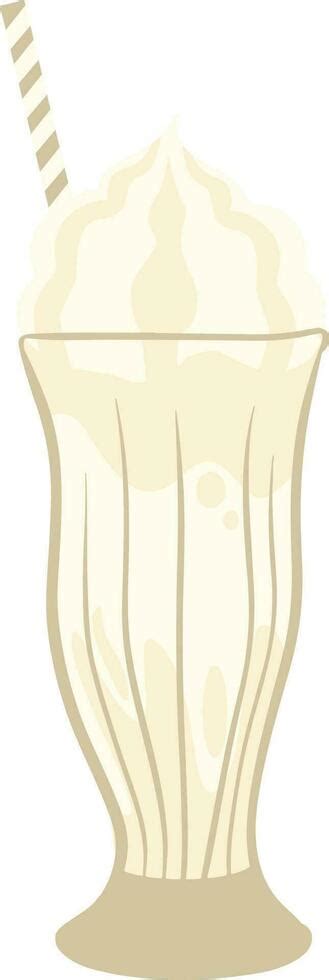 Vanilla Milkshake Illustration 23221589 Vector Art At Vecteezy