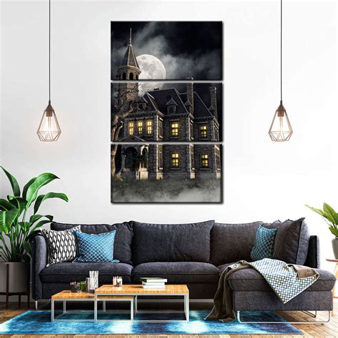 Gothic Mansion Wall Art | Digital Art