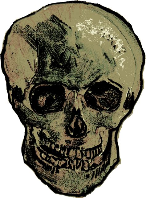 Van Gogh Skull - Openclipart