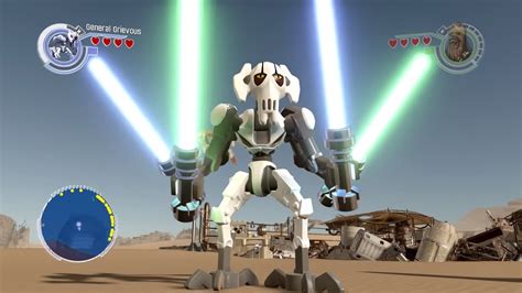 Lego Star Wars The Force Awakens General Grievous Free Roam Gameplay