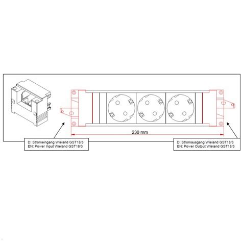 Mehrfach Fach Steckdosenleiste Gst Bachmann