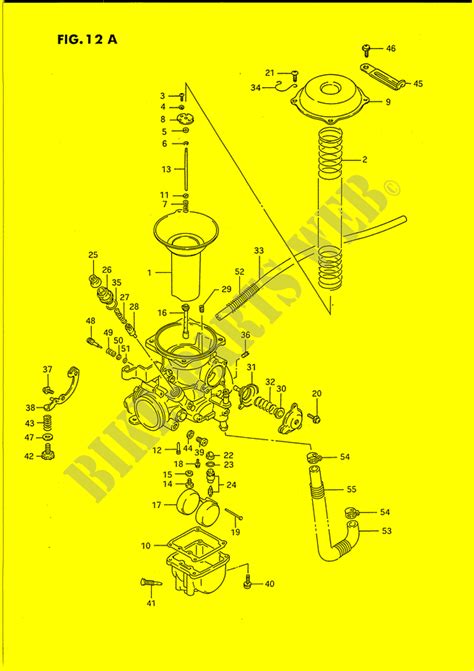 Carburetor (rear) for Suzuki INTRUDER 1400 1987 - Suzuki