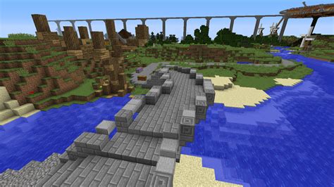 First Ever Curved Bridge in the History of Minecraft : Minecraft