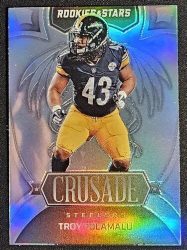 2022 Panini Rookies Stars Crusade Silver Prizm CR 30 Troy Polamalu