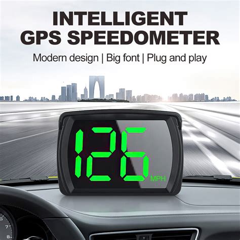 Universal Car Hud Head Up Display Gps Hud Digital Speedometer Big Font