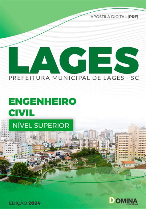 Apostila Prefeitura Lages SC 2024 Engenheiro Civil