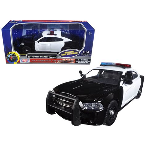 Motormax Toy 79533 1 24 2011 Dodge Charger Pursuit Police Diecast Model Car With Front And Rear