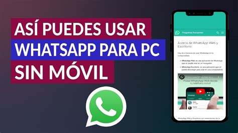 As Puedes Usar Whatsapp Para Pc Sin M Vil Con N Mero Virtual Youtube