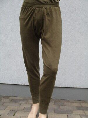 Original Bundeswehr Unterhose Lang Oliv Bw Armee Hose Outdoor Ebay