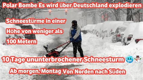 wetter in Deutschland Ein gefährlicher Schneesturm morgen Montag 27