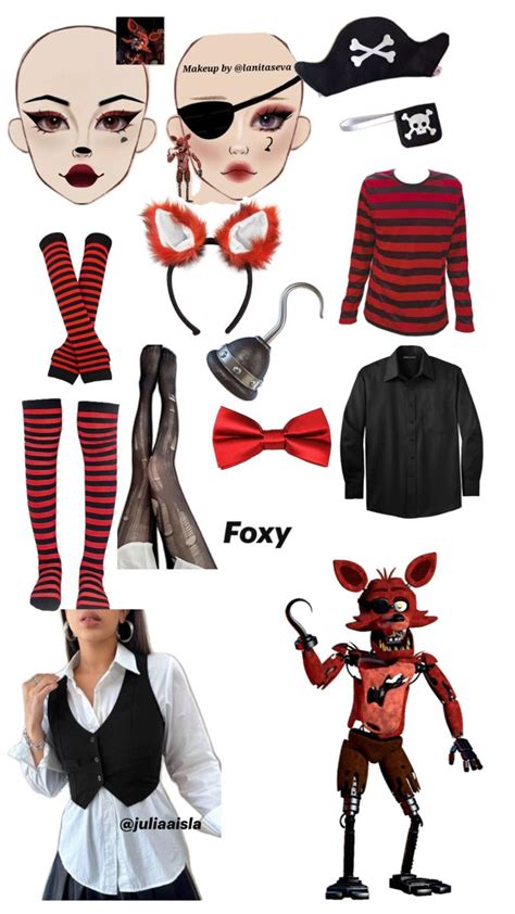 Foxy Halloween Cosplay Costume In 2024 Cute Group Halloween Costumes Fnaf Foxy Costume