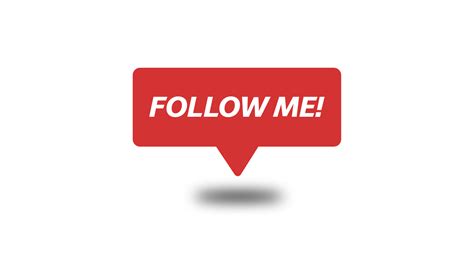 Red Follow Me Button Free Png Png