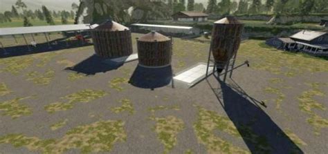 FS19 Rusty Looking Multi Fruit Silos V1 Farming Simulator 19 Mods