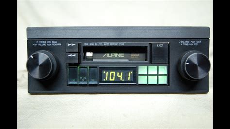 Vintage Alpine 7263 Amfm Cassette Car Stereo 5 Youtube