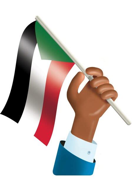 Premium Psd D Illustration Of A Hand Waving A Sudan Flag Sudan